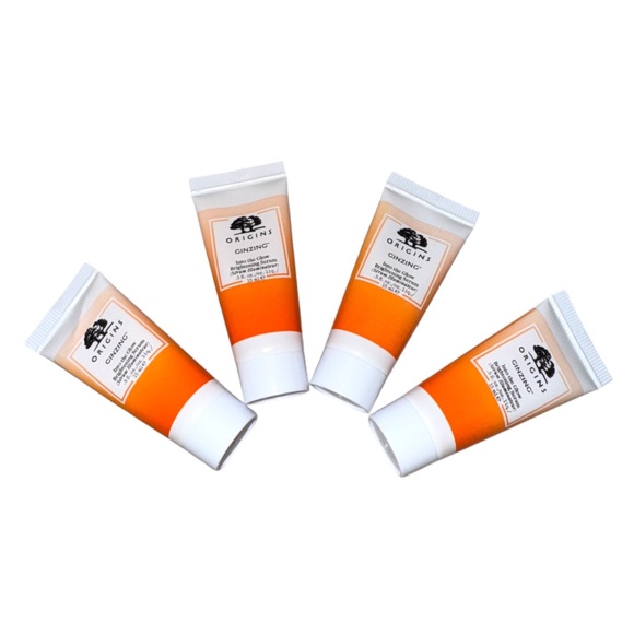 NWT Origins Ginzing Into the Glow Brightening Serum Set of 4 Travel Size 2 Fl Oz - Picture 1 of 6